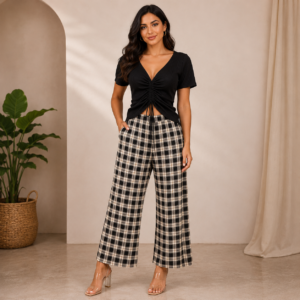 Black Ruched Top