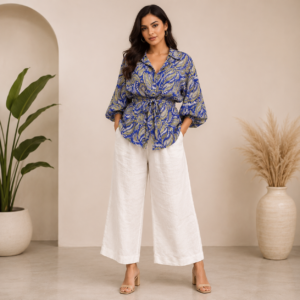 Blue Paisley Shirt