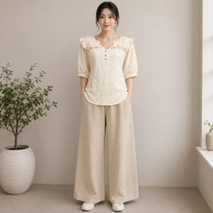 Cream Rayon Top