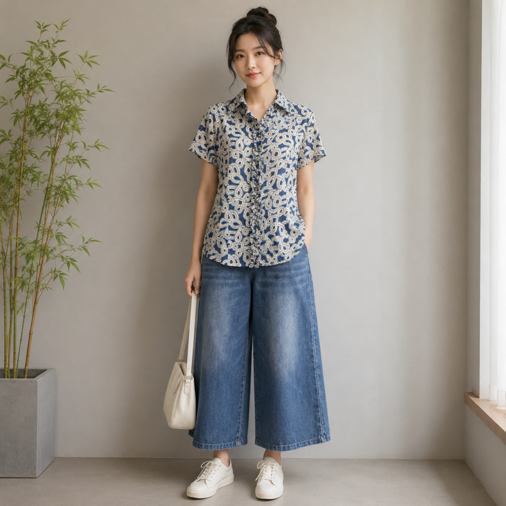 Blue Half Sleeve Shirt