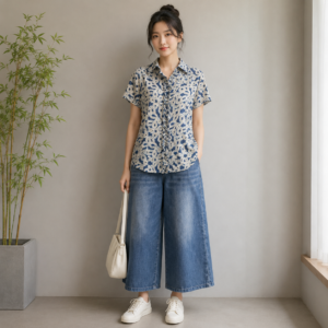 Blue Half Sleeve Shirt