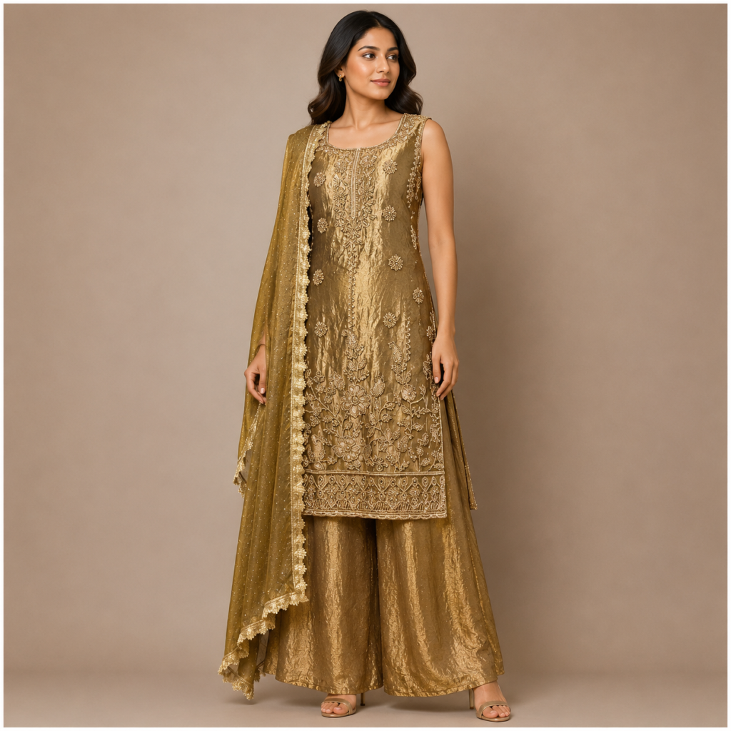 Golden Heavy Designer Suit